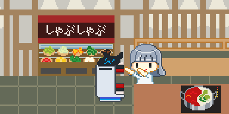 Shabu Shabu Robot Cat
